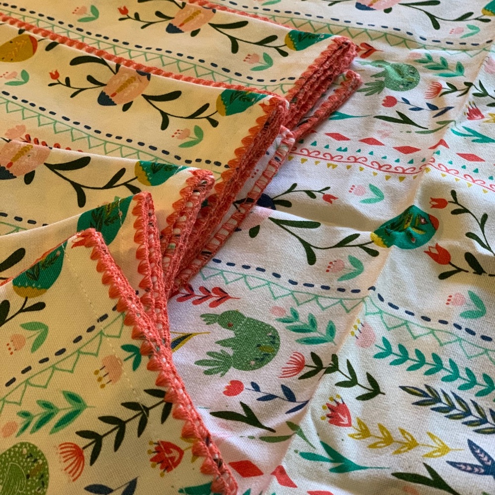 DII Easter Folk Garden Napkins